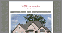Desktop Screenshot of ckchomeinspection.com